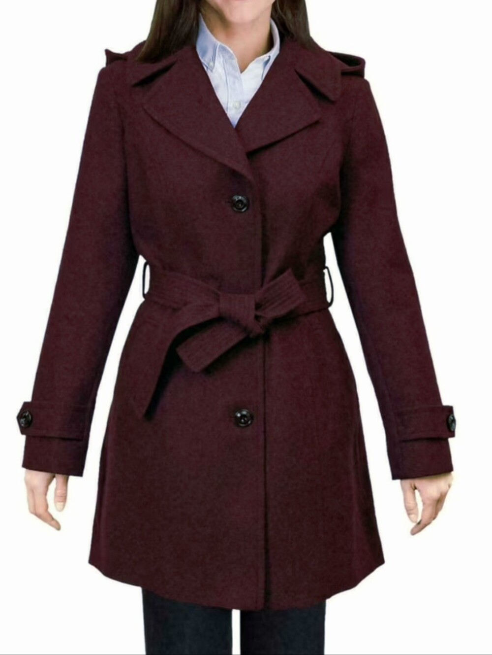 LONDON FOG Walker Peacoat w/Hood XXL